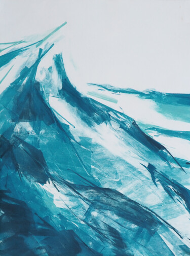 Obrazy i ryciny zatytułowany „Surface de la mer -…” autorstwa Ln Le Cheviller, Oryginalna praca, Monotypia