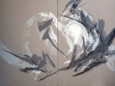 Peinture intitulée "Presque gris - 12" par Ln Le Cheviller, Œuvre d'art originale, Acrylique