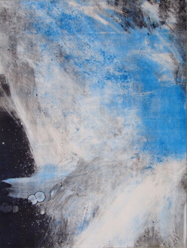 Peinture intitulée "Du ciel 3" par Ln Le Cheviller, Œuvre d'art originale, Encre