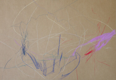 Drawing titled "Rêve sauvage 4" by Ln Le Cheviller, Original Artwork, Pastel