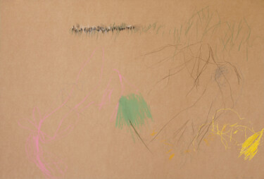 Dessin intitulée "Rêve sauvage 10" par Ln Le Cheviller, Œuvre d'art originale, Pastel