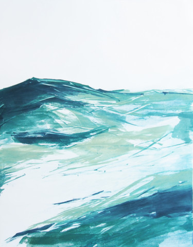 Druckgrafik mit dem Titel "surface de la mer 7" von Ln Le Cheviller, Original-Kunstwerk