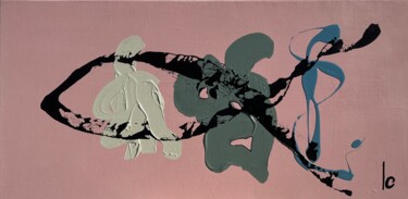 Malerei mit dem Titel "Jour de plage" von Lo Doré (Lo), Original-Kunstwerk, Acryl
