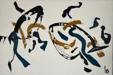 Peinture intitulée "Jump" par Lo Doré (Lo), Œuvre d'art originale, Acrylique