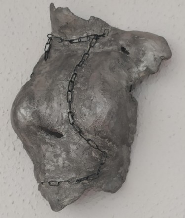Скульптура под названием "Buste femme" - Lo-Z, Подлинное произведение искусства, бетон