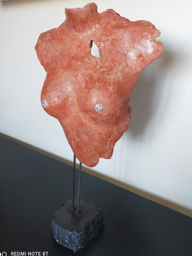 Sculpture intitulée "Buste femme en béton" par Lo-Z, Œuvre d'art originale, Béton