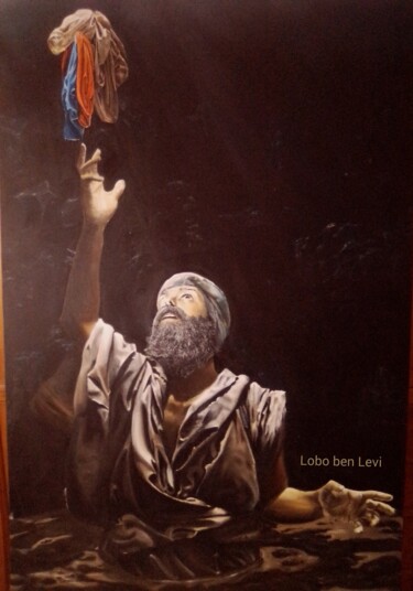 Картина под названием "Navi Yirmiyahoo" - Lobo Ben Levi, Подлинное произведение искусства, Масло