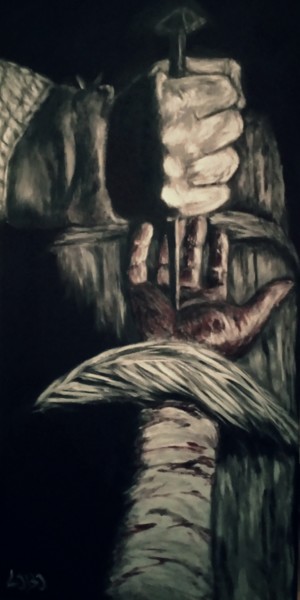 Pintura titulada "Jesucristo" por Lobo, Obra de arte original