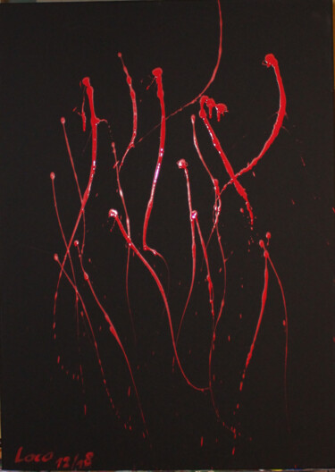 Malerei mit dem Titel "Wut" von Loco, Original-Kunstwerk, Acryl