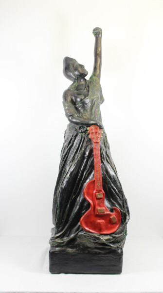 Sculpture intitulée "Bataclan" par Lode, Œuvre d'art originale, Plâtre