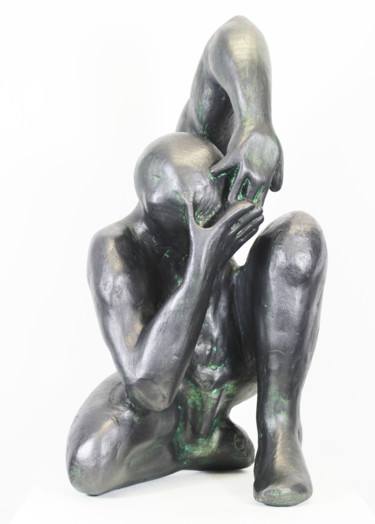 Sculpture intitulée "Coquille n°1/8" par Lode, Œuvre d'art originale, Plâtre