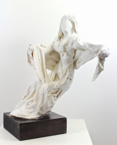 Escultura intitulada "Déférence" por Lode, Obras de arte originais, Gesso