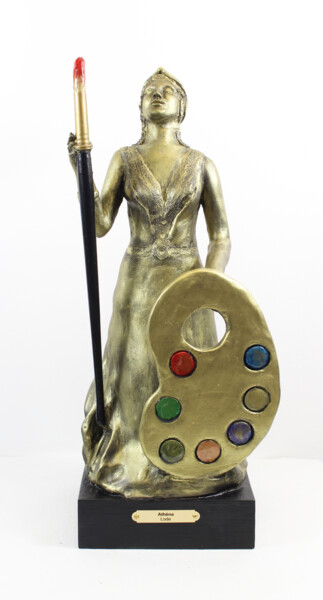 Sculpture titled "Athéna" by Lode, Original Artwork, Clay