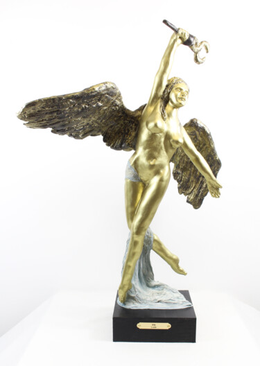 Скульптура под названием "Iris" - Lode, Подлинное произведение искусства, Глина