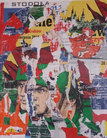 Collages titled "KRAKOW" by Lo Despres, Original Artwork, Paper