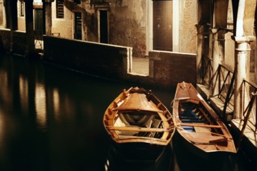 Photography titled "Venice at night - R…" by Loeber-Bottero, Original Artwork