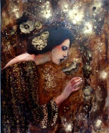 Pittura intitolato "Parfums de nostalgie" da Loetitia Pillault, Opera d'arte originale, Acrilico