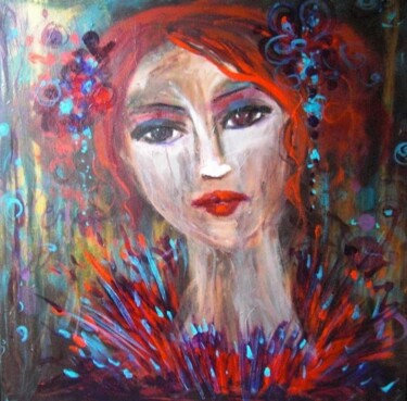 Painting titled "Flonflons" by Loetitia Pillault, Original Artwork, Oil