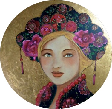 Peinture intitulée "Songes roses" par Loetitia Pillault, Œuvre d'art originale, Acrylique