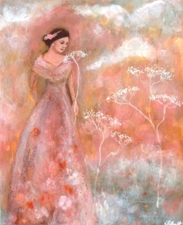 A l'aube du rêve Peinture intitulée "A l'aube du rêve" par Pillault, Œuvre d'art originale, Acrylique Monté sur Châssis