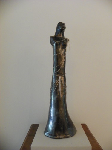 Sculpture titled "LA SIRENE" by Lgh, Original Artwork, Clay
