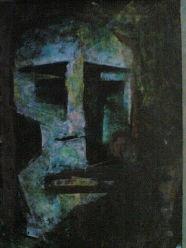 Painting titled "face" by Khaled El Halapy, Original Artwork
