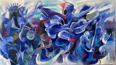 Painting titled "Glory V +" by Loi Duc (DucloiArt), Original Artwork, Oil