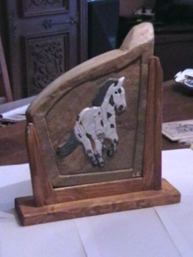 Sculpture intitulée "mon cheval" par Loic Carmes, Œuvre d'art originale