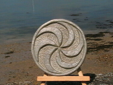 Sculpture intitulée "triskells en mouvem…" par Loic Carmes, Œuvre d'art originale
