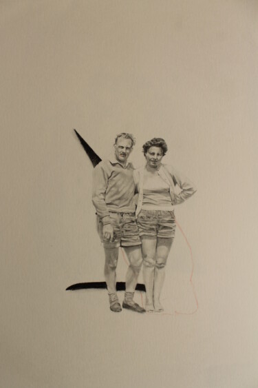 Dessin intitulée "Modern Family 11" par Loïc Desroeux, Œuvre d'art originale, Crayon
