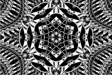 Arts numériques intitulée "kaleidoscope.jpg" par Loic Giraud, Œuvre d'art originale, Travail numérique 2D