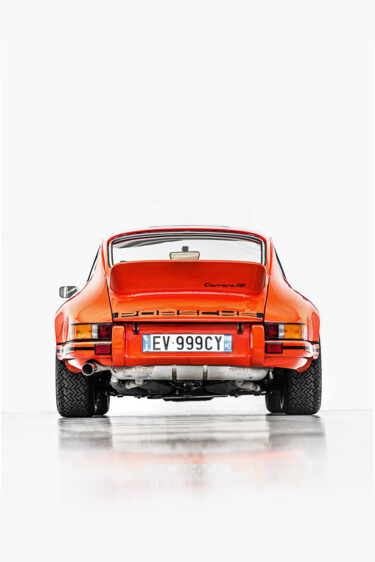 Fotografie mit dem Titel "1973 Porsche 911 RS…" von Loïc Kernen, Original-Kunstwerk, Digitale Fotografie Auf Holzplatte mont…