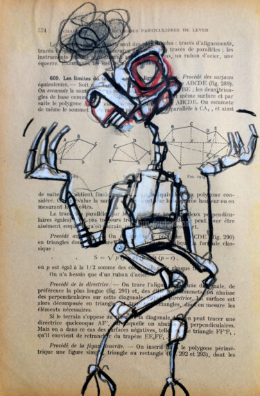 Dibujo titulada "Monstre éducatif 15" por Loic Tarin (Doudoudidon), Obra de arte original, Otro