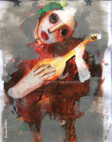 Peinture intitulée "Joker - brut - doud…" par Loic Tarin (Doudoudidon), Œuvre d'art originale, Acrylique
