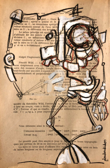Dibujo titulada "Monstre éducatif 30…" por Loic Tarin (Doudoudidon), Obra de arte original, Lápiz