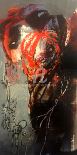Картина под названием "Meka-lovers 1" - Loic Tarin (Doudoudidon), Подлинное произведение искусства, Акрил