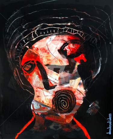 Malerei mit dem Titel "Human Radiography s…" von Loic Tarin (Doudoudidon), Original-Kunstwerk, Acryl