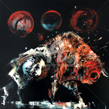 Ζωγραφική με τίτλο "Réjouissantes explo…" από Loic Tarin (Doudoudidon), Αυθεντικά έργα τέχνης, Ακρυλικό Τοποθετήθηκε στο Ξύλ…