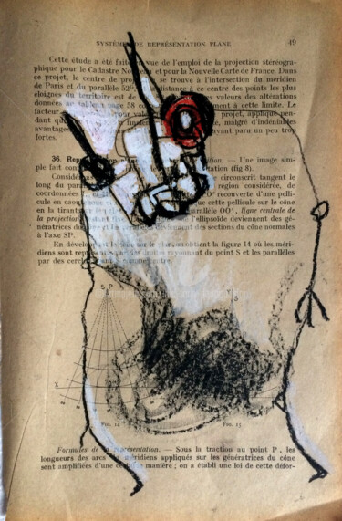 Zeichnungen mit dem Titel "monstre éducatif 3" von Loic Tarin (Doudoudidon), Original-Kunstwerk, Bleistift