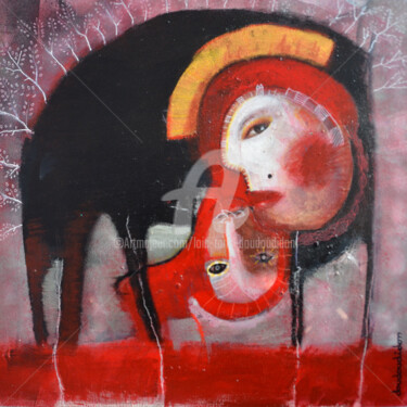 Malerei mit dem Titel "Ensemble" von Loic Tarin (Doudoudidon), Original-Kunstwerk, Acryl