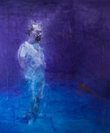 Malerei mit dem Titel "紫色" von Ping Liu, Original-Kunstwerk, Öl