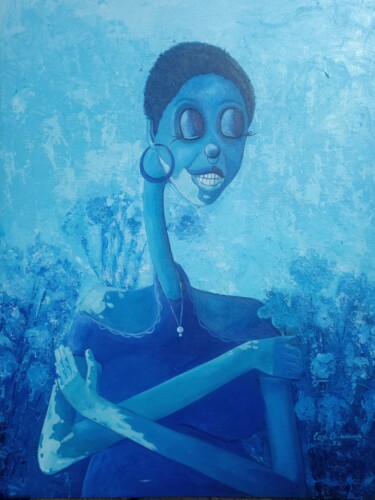 Peinture intitulée "Self love ll" par Loje Oluwaseun Loje, Œuvre d'art originale, Acrylique