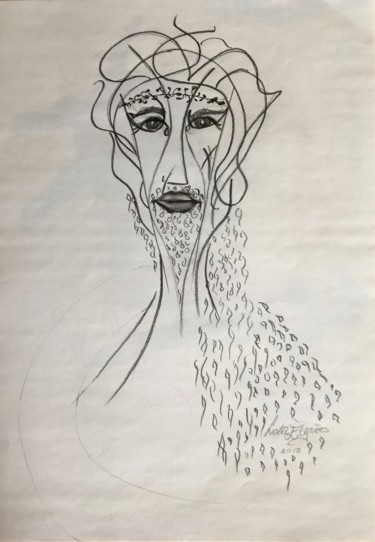 Disegno intitolato "Salah ad-Din    -…" da Lola Èlysèes, Opera d'arte originale, Matita