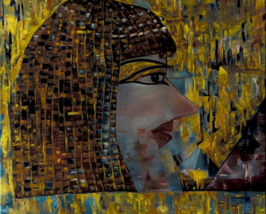 Peinture intitulée "Cléopâtre" par Lola Jumaeva Novikova, Œuvre d'art originale, Huile