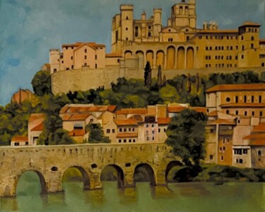 Malarstwo zatytułowany „Béziers” autorstwa Lola Jumaeva Novikova, Oryginalna praca, Olej