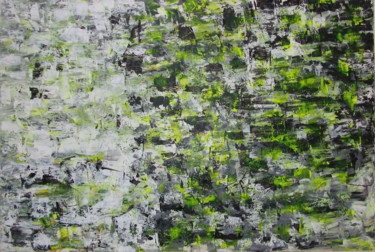 Pintura titulada "Infinity green whit…" por Olga Tsyhypko, Obra de arte original, Acrílico Montado en Bastidor de camilla de…