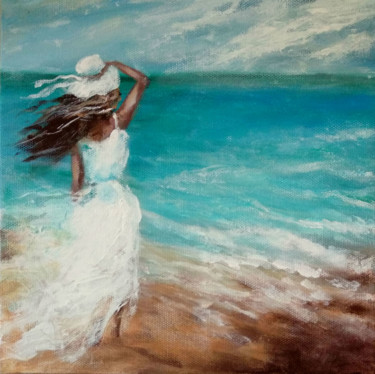 Painting titled "Summer breeze" by Olga Tsyhypko, Original Artwork, Acrylic