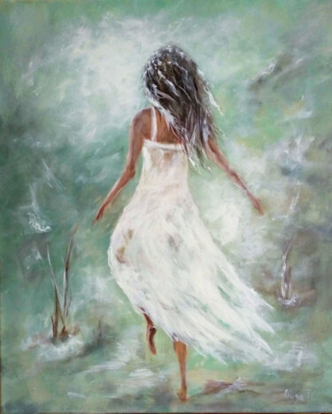 Pintura titulada ""Lights of hope"  W…" por Olga Tsyhypko, Obra de arte original, Acrílico Montado en Bastidor de camilla de…