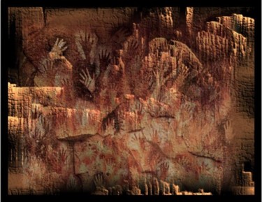 Fotografía titulada "cueva de las manos" por Sole, Obra de arte original