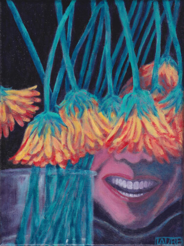 Malarstwo zatytułowany „Blossoming” autorstwa Laure Maniere, Oryginalna praca, Gwasz
